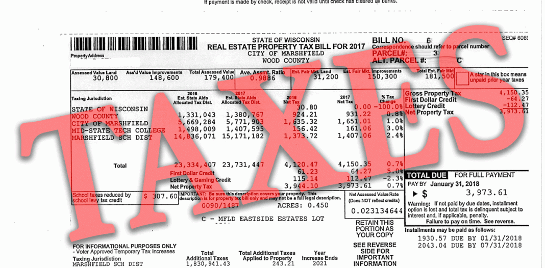 Your Guide to City of Marshfield Property Tax Bills OnFocus