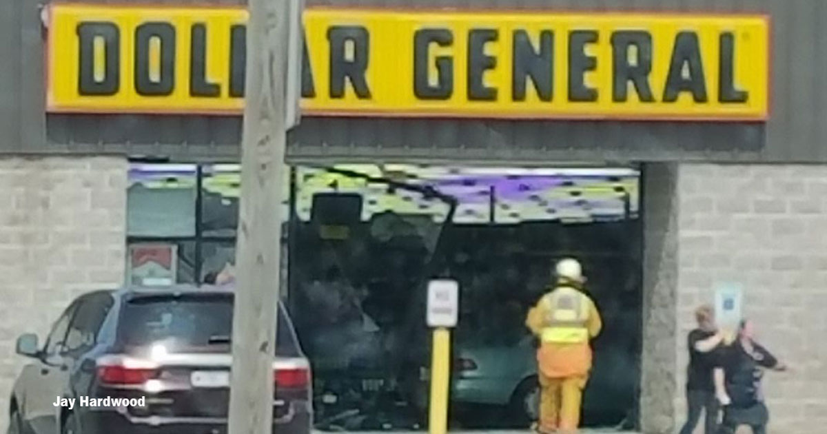 Car Drives into Dollar General OnFocus