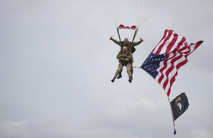 France D-Day Parachuting Over Normandy