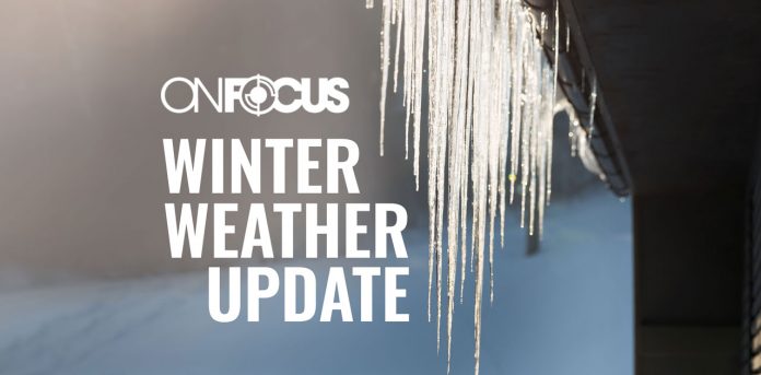winter weather update graphic