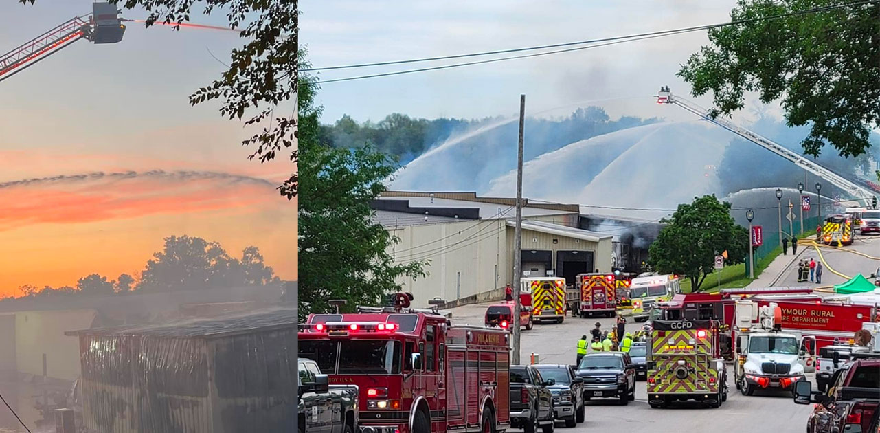 Wood County MABAS Division 116 Assisted with Large Warehouse Fire OnFocus