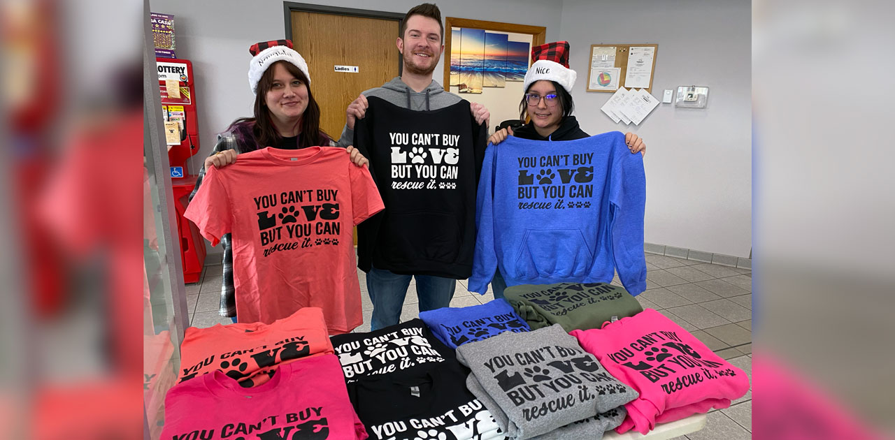 Weiler Convenience Stores Selling Custom Shirts to Support Local Animal