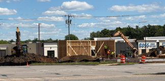 Chipotle construction underway in Marshfield construction chipotle marshfield wi