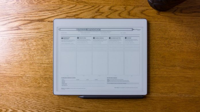 Algorithm Process Improvement with Key2Success Planner on reMarkable tablet